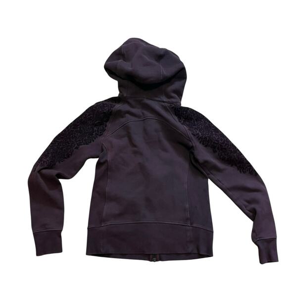 Lululemon Scuba Hoodie Cotton Velvet Roses size  6 Deep Purple - Picture 2 of 11